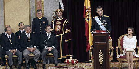 felipe jura fidelidad en el parlamento